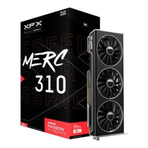 XFX AMD Radeon RX 7900 XTX Speedster MERC 310 Black Edition Triple Fan 24GB GDDR6 PCIe 4.0 Graphics Card