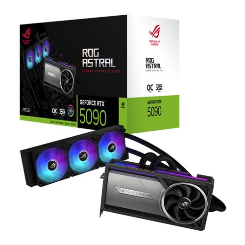 ASUS NVIDIA GeForce RTX 5090 Astral LC Overclocked Liquid Cooled 32GB GDDR7 PCIe 5.0 Graphics Card