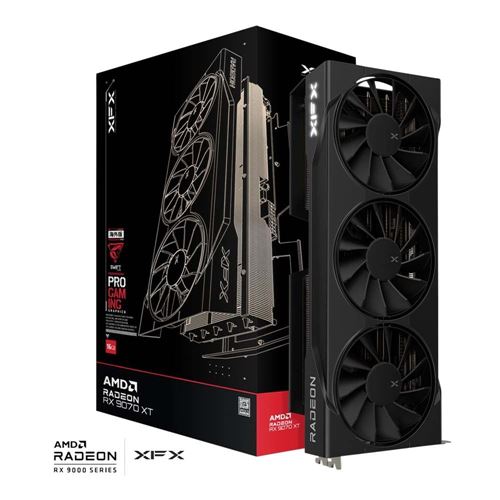 XFX AMD Radeon RX 9070 XT Swift Triple Fan 16GB GDDR6 PCIe 5.0 Graphics Card