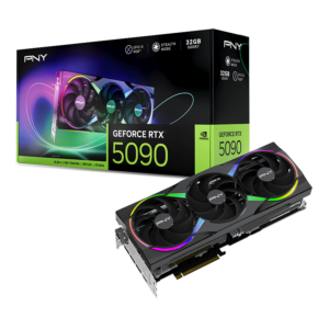 PNY GeForce RTX™ 5090 ARGB EPIC-X RGB™ Triple Fan 32GB GDDR7 PCLe 5.0 Graphics Card