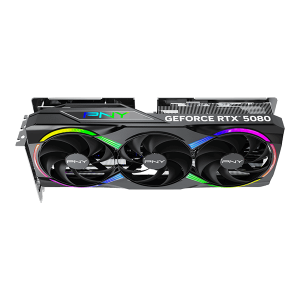 PNY GeForce RTX™ 5080 ARGB EPIC-X RGB™ Overclocked Triple Fan 16GB GDDR7 PCLe 5.0 Graphics Card - Image 5