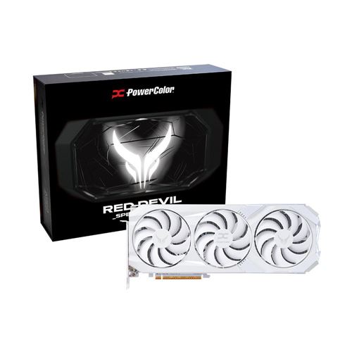 PowerColor AMD Radeon RX 9070 XT Devil Spectral White